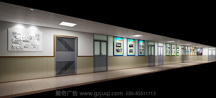 安全检验公司走廊文化设计|企业形象墙设计-聚奇广告