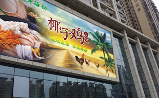 椰子鸡主题餐厅平面广告设计